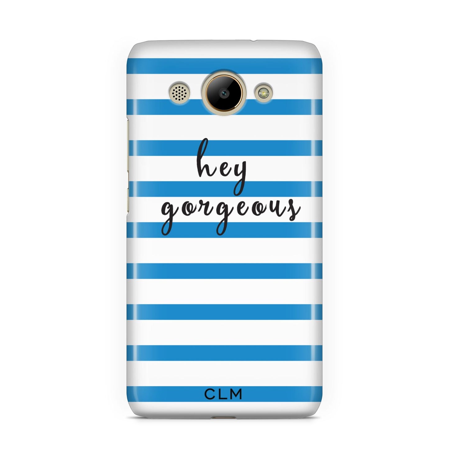 Personalised Blue Hey Gorgeous Huawei Y3 2017