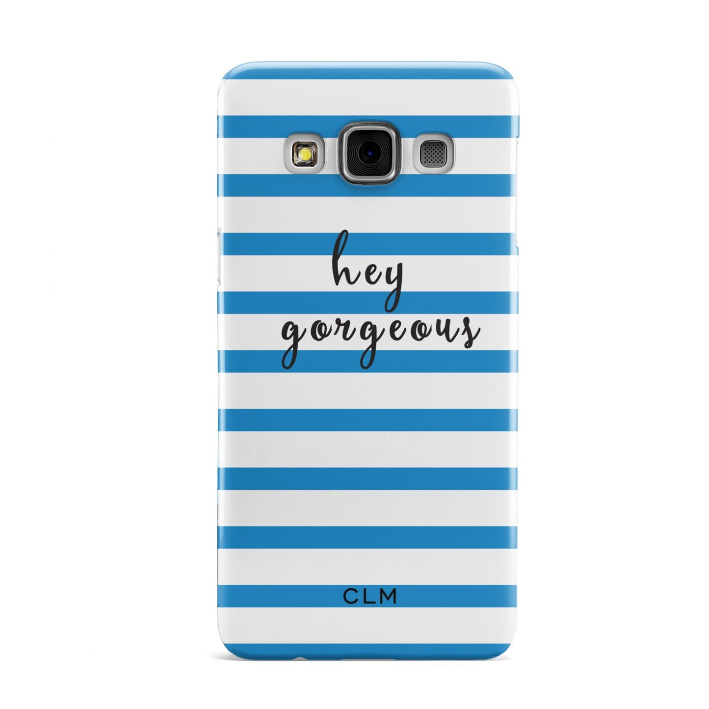Personalised Blue Hey Gorgeous Samsung Galaxy A3 Case