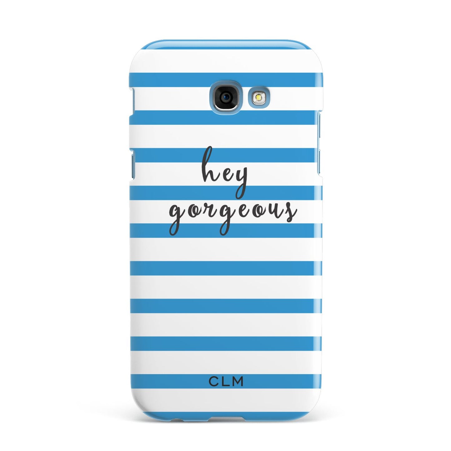 Personalised Blue Hey Gorgeous Samsung Galaxy A7 2017 Case