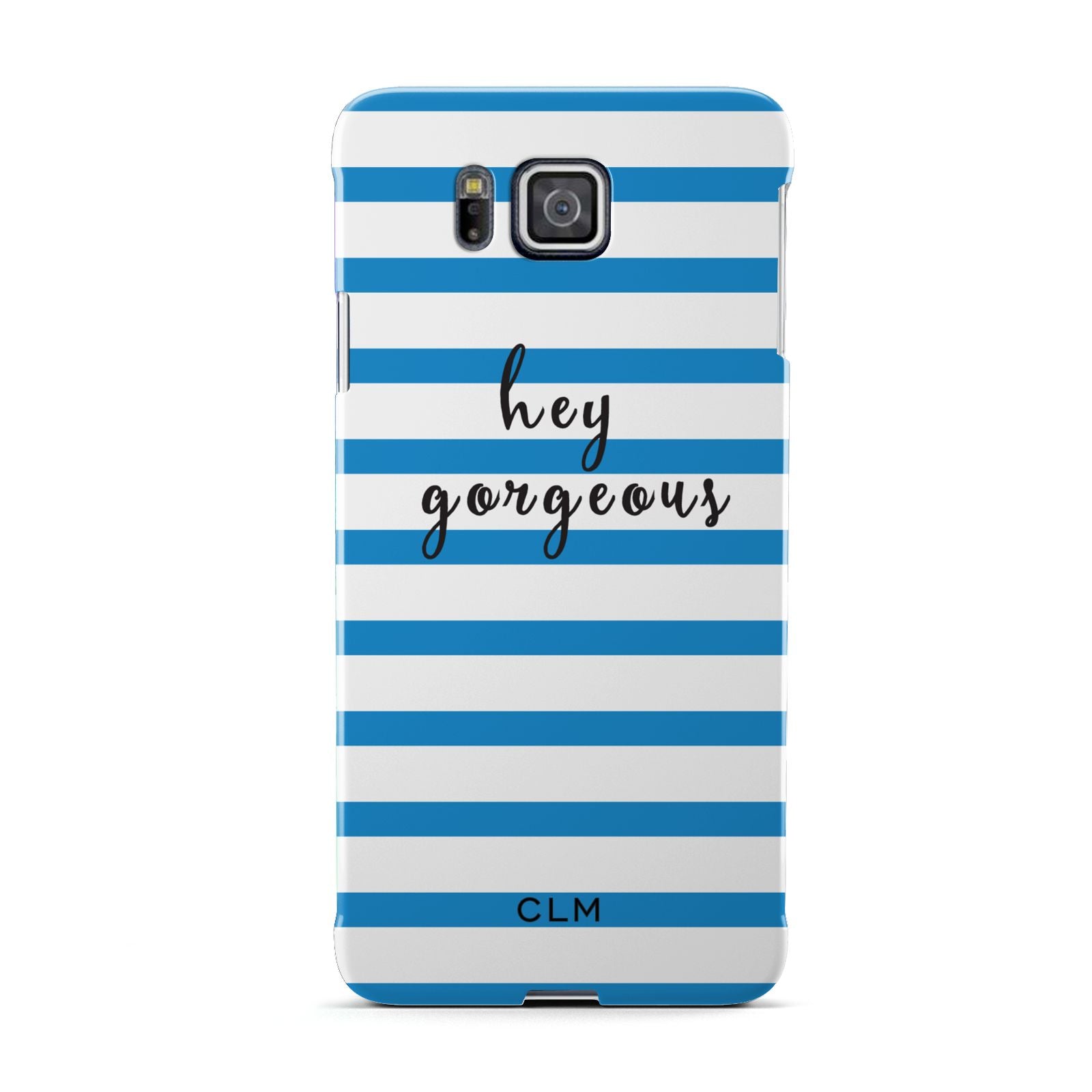 Personalised Blue Hey Gorgeous Samsung Galaxy Alpha Case