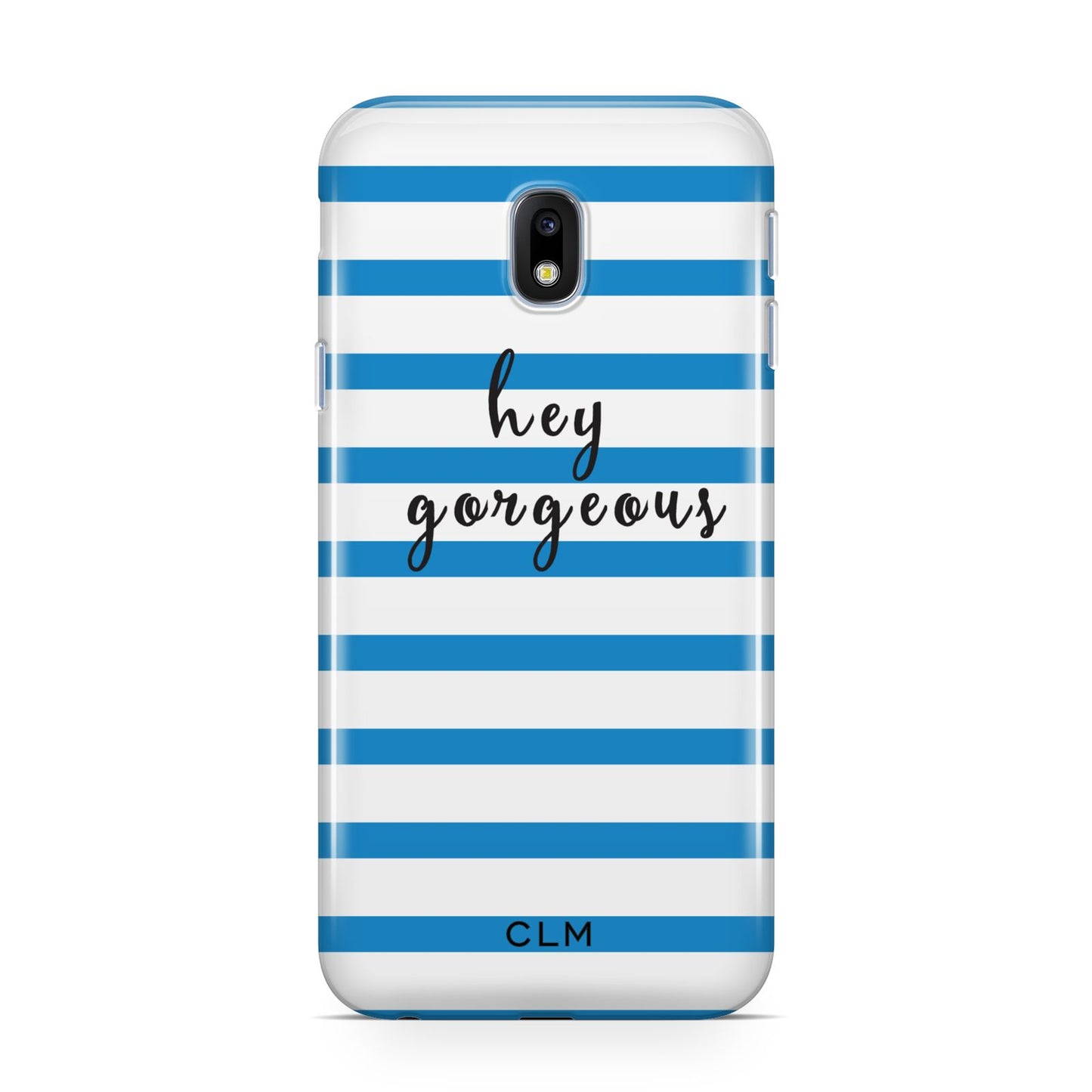 Personalised Blue Hey Gorgeous Samsung Galaxy J3 2017 Case