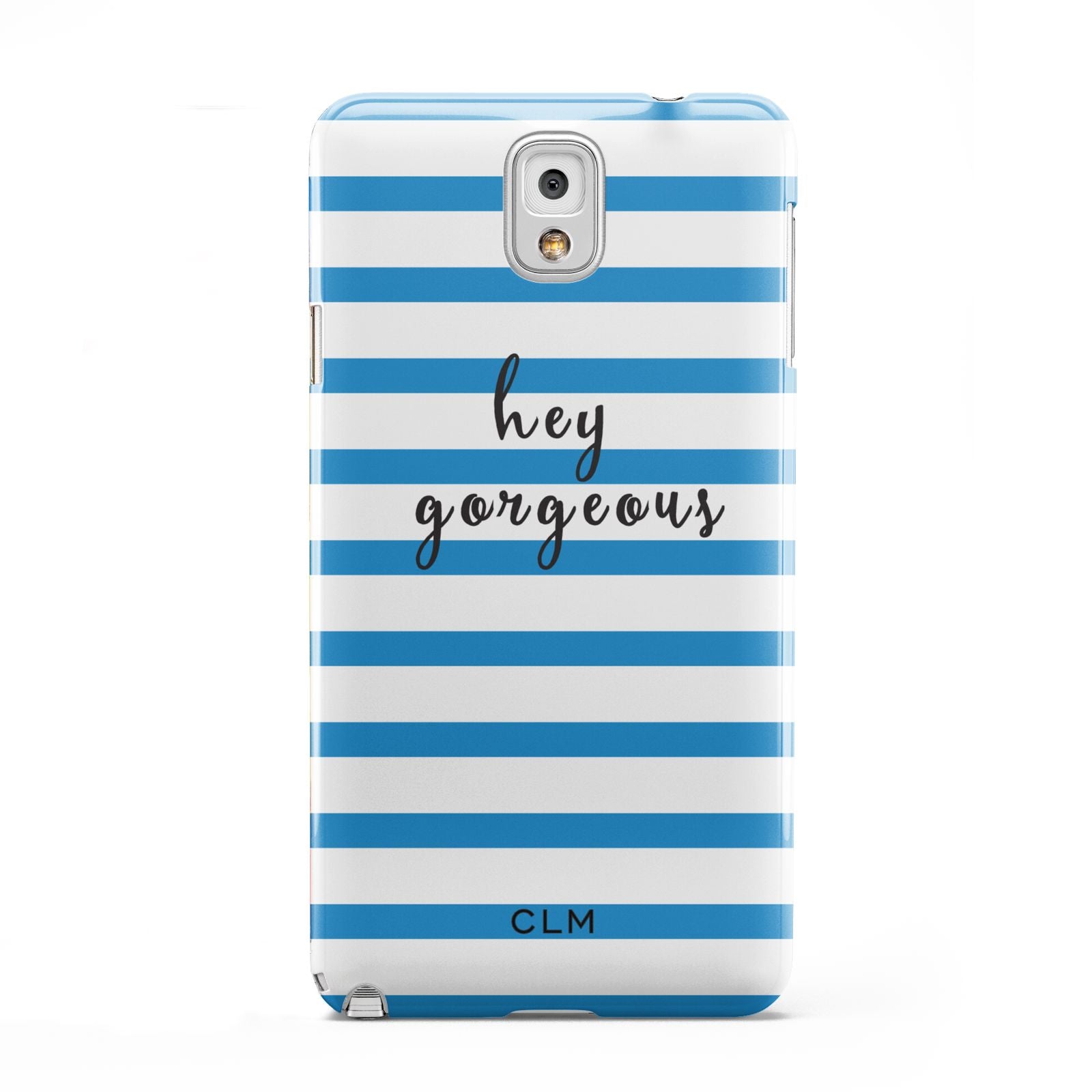 Personalised Blue Hey Gorgeous Samsung Galaxy Note 3 Case