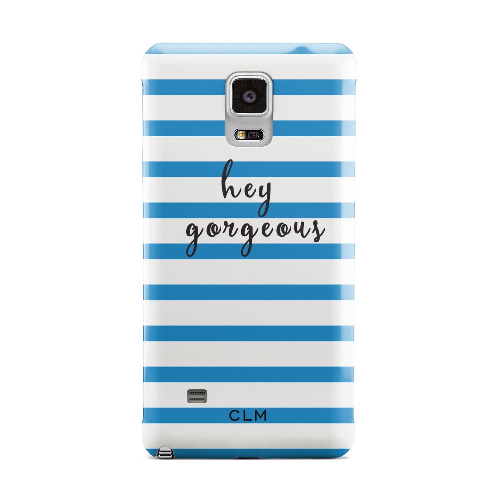 Personalised Blue Hey Gorgeous Samsung Galaxy Note 4 Case