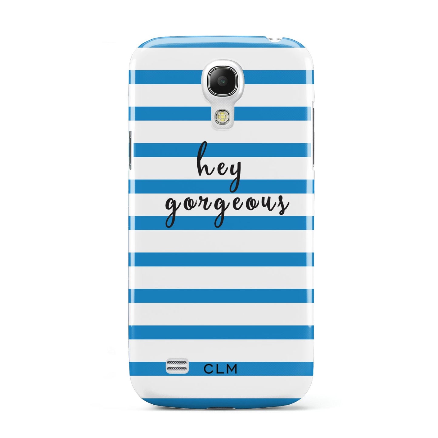 Personalised Blue Hey Gorgeous Samsung Galaxy S4 Mini Case