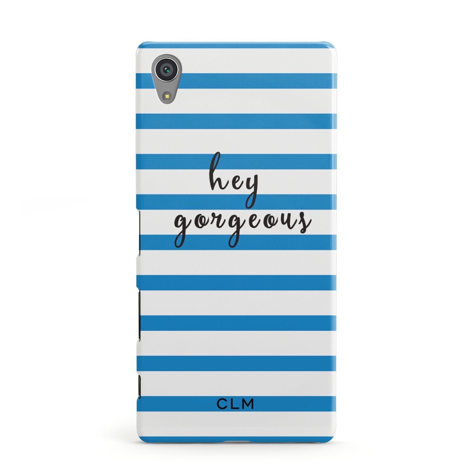 Personalised Blue Hey Gorgeous Sony Xperia Case