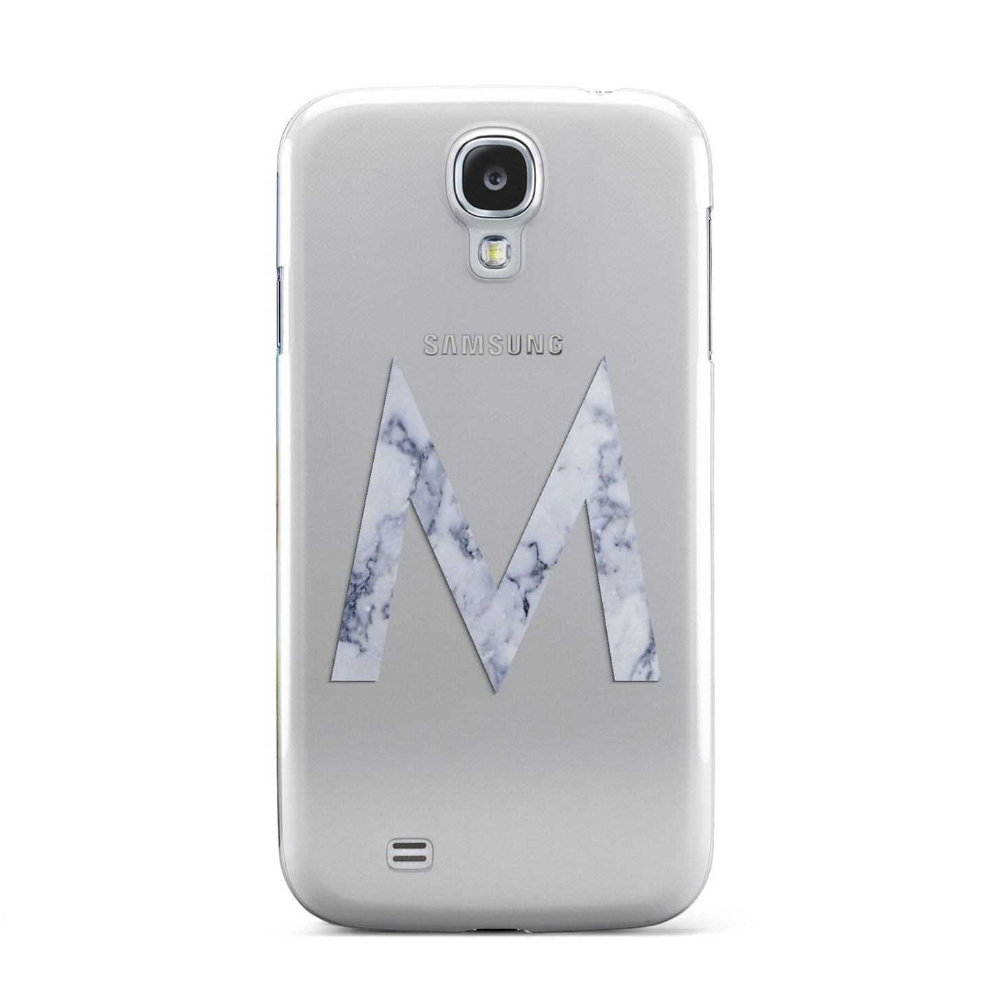 Personalised Blue Marble Initial Clear Custom Samsung Galaxy S4 Case
