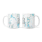 Personalised Blue Marble Initials 10oz Mug Alternative Image 3