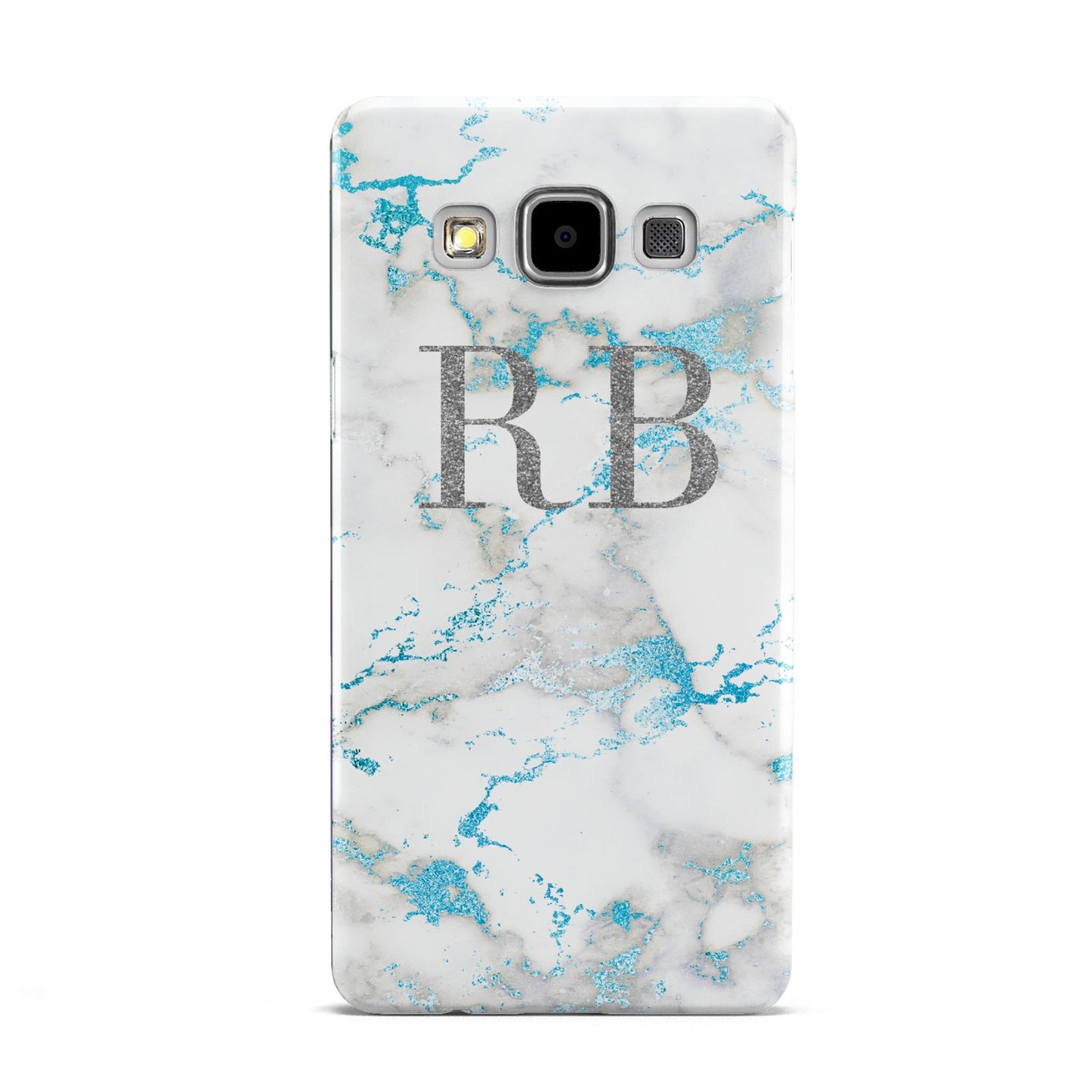 Personalised Blue Marble Initials Samsung Galaxy A5 Case