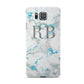 Personalised Blue Marble Initials Samsung Galaxy Alpha Case