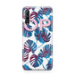 Personalised Blue Monstera Leaves Huawei P Smart Pro 2019