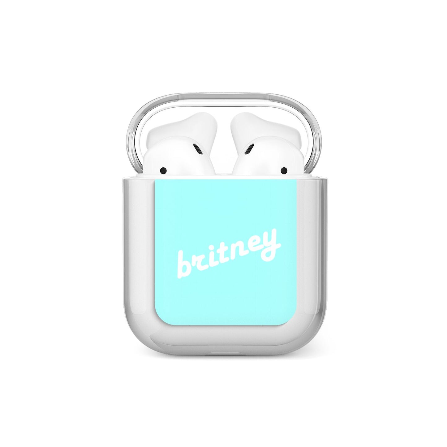 Personalised Blue Name AirPods Case