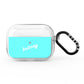 Personalised Blue Name AirPods Pro Clear Case