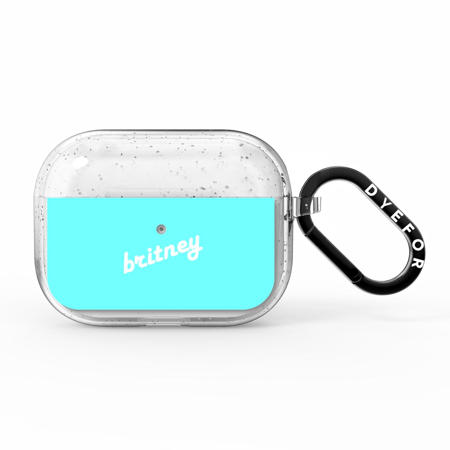 Personalised Blue Name AirPods Pro Glitter Case