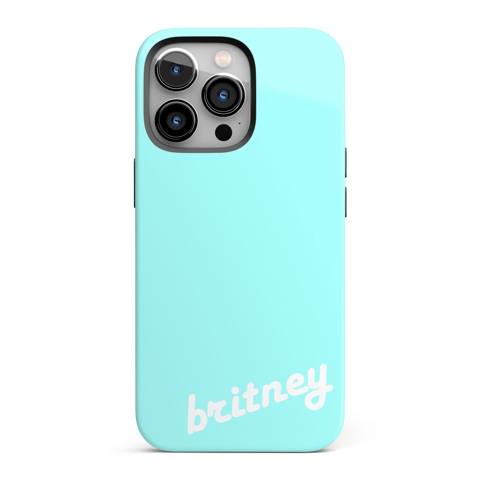 Personalised Blue Name iPhone 13 Pro Full Wrap 3D Tough Case
