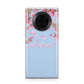 Personalised Blue Pink Blossom Huawei Mate 30 Pro Phone Case