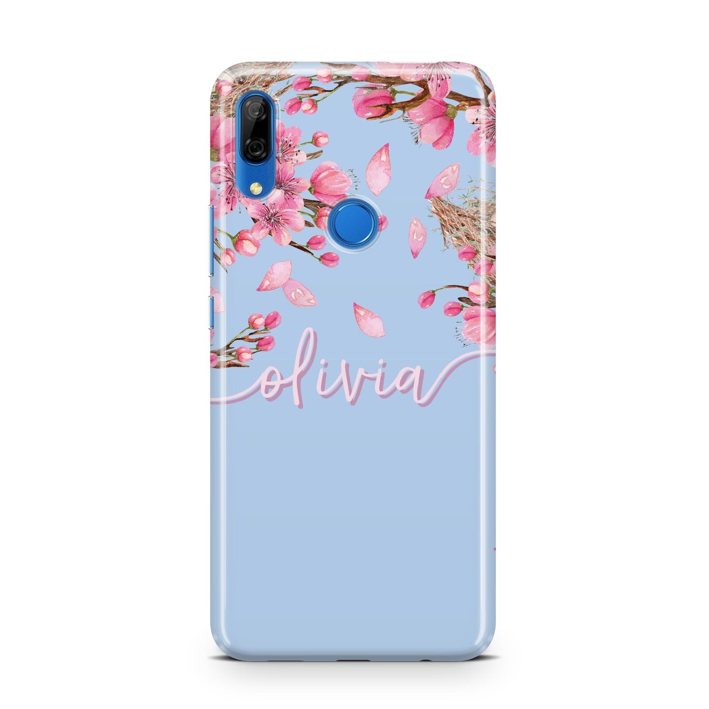 Personalised Blue Pink Blossom Huawei P Smart Z