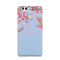 Personalised Blue Pink Blossom Huawei P9 Case