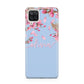 Personalised Blue Pink Blossom Samsung A12 Case