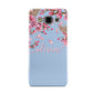 Personalised Blue Pink Blossom Samsung Galaxy A3 Case