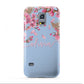 Personalised Blue Pink Blossom Samsung Galaxy S5 Mini Case