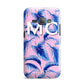 Personalised Blue Pink Palm Leaf Samsung Galaxy J1 2016 Case