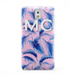 Personalised Blue Pink Palm Leaf Samsung Galaxy Note 3 Case