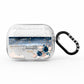 Personalised Blue Pink Watercolour AirPods Pro Glitter Case