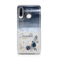 Personalised Blue Pink Watercolour Huawei P30 Lite Phone Case