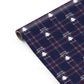 Personalised Blue Plaid Personalised Gift Wrap