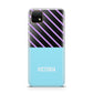 Personalised Blue Purple Stripes Huawei Enjoy 20 Phone Case