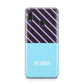 Personalised Blue Purple Stripes Huawei Y9 2019