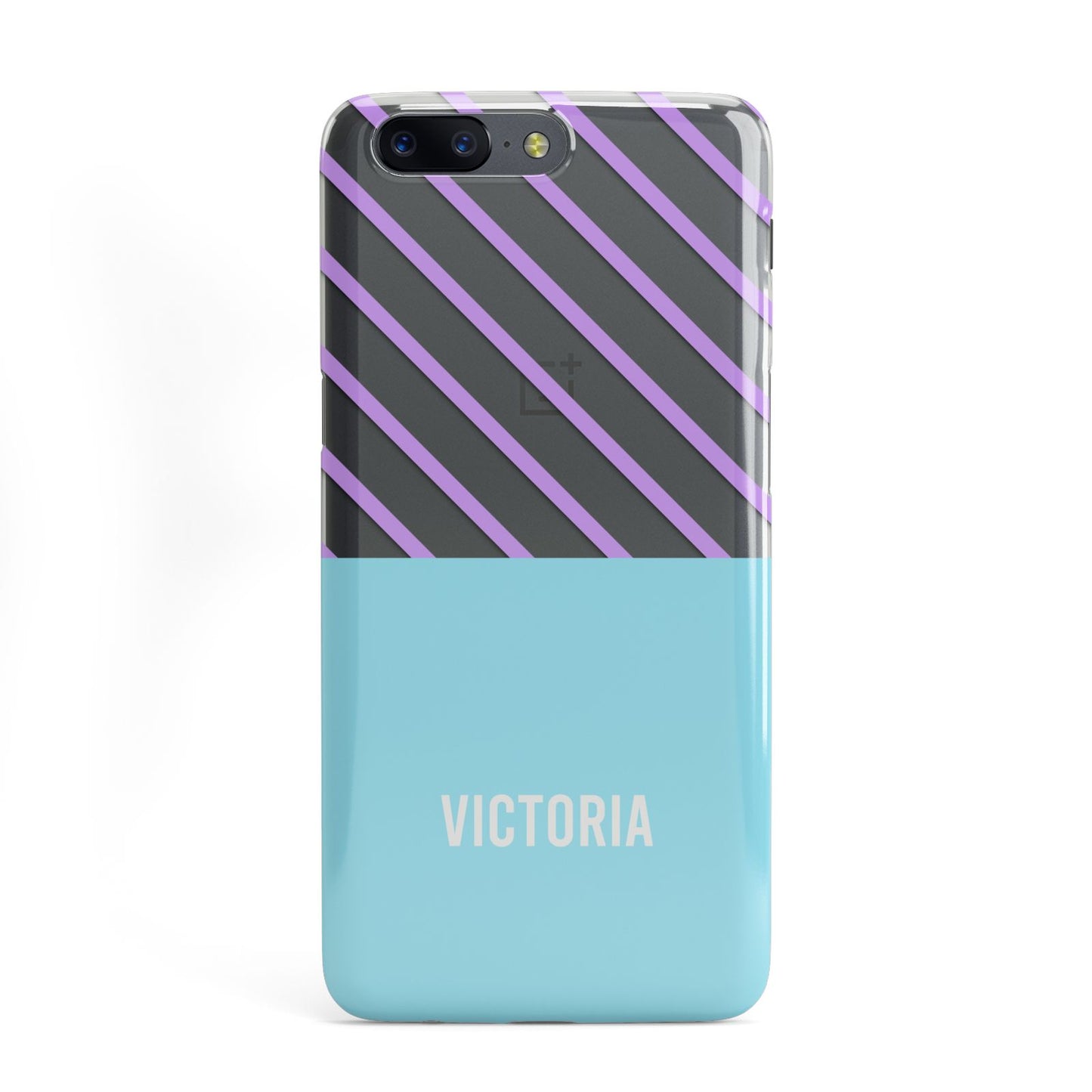 Personalised Blue Purple Stripes OnePlus Case