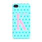Personalised Blue Stars Apple iPhone 4s Case