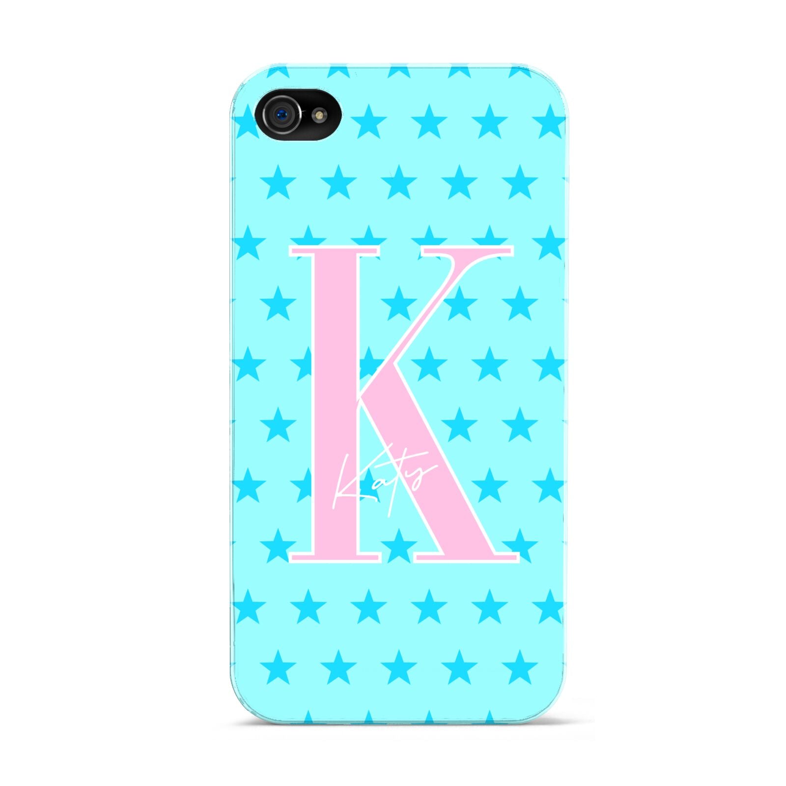 Personalised Blue Stars Apple iPhone 4s Case