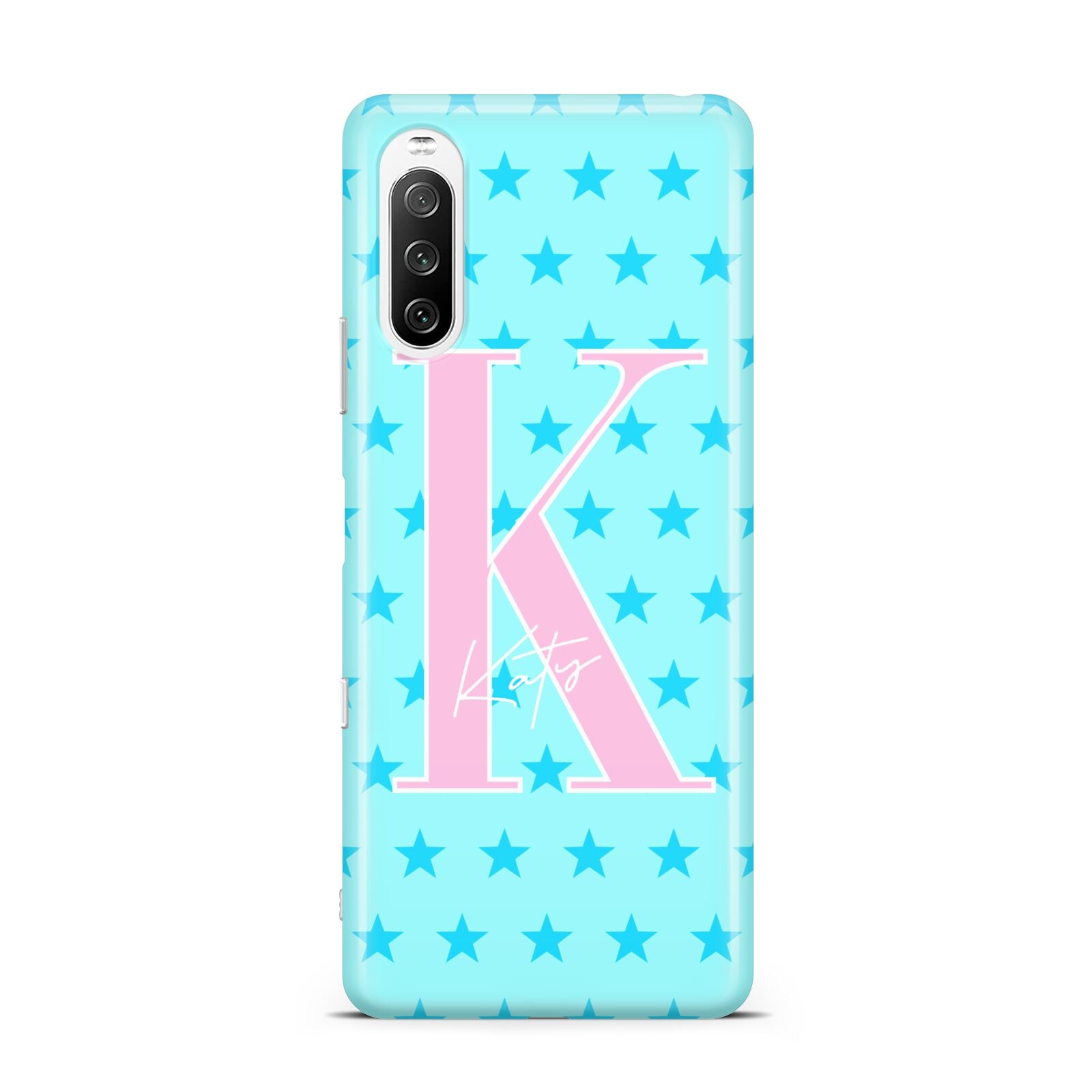 Personalised Blue Stars Sony Xperia 10 III Case