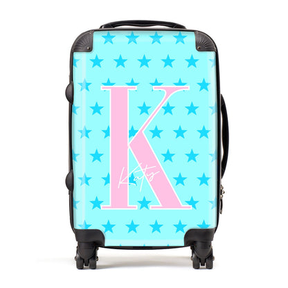 Personalised Blue Stars Suitcase