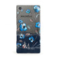 Personalised Blue Watercolour Flowers Sony Xperia Case