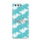 Personalised Blue White Tropical Foliage Huawei P10 Phone Case