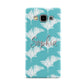 Personalised Blue White Tropical Foliage Samsung Galaxy A5 Case