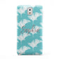 Personalised Blue White Tropical Foliage Samsung Galaxy Note 3 Case