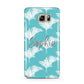 Personalised Blue White Tropical Foliage Samsung Galaxy Note 5 Case