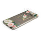 Personalised Blush Floral Monogram Samsung Galaxy Case Bottom Cutout