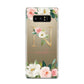Personalised Blush Floral Monogram Samsung Galaxy S8 Case