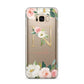 Personalised Blush Floral Monogram Samsung Galaxy S8 Plus Case