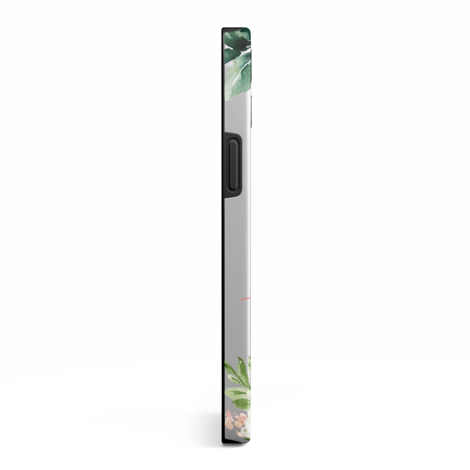 Personalised Blush Floral Monogram iPhone 13 Pro Max Side Image 3D Tough Case
