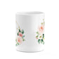 Personalised Blush Floral Wreath 10oz Mug Alternative Image 7
