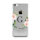 Personalised Blush Floral Wreath Apple iPhone 5c Case