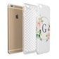 Personalised Blush Floral Wreath Apple iPhone 6 Plus 3D Tough Case Expand Detail Image