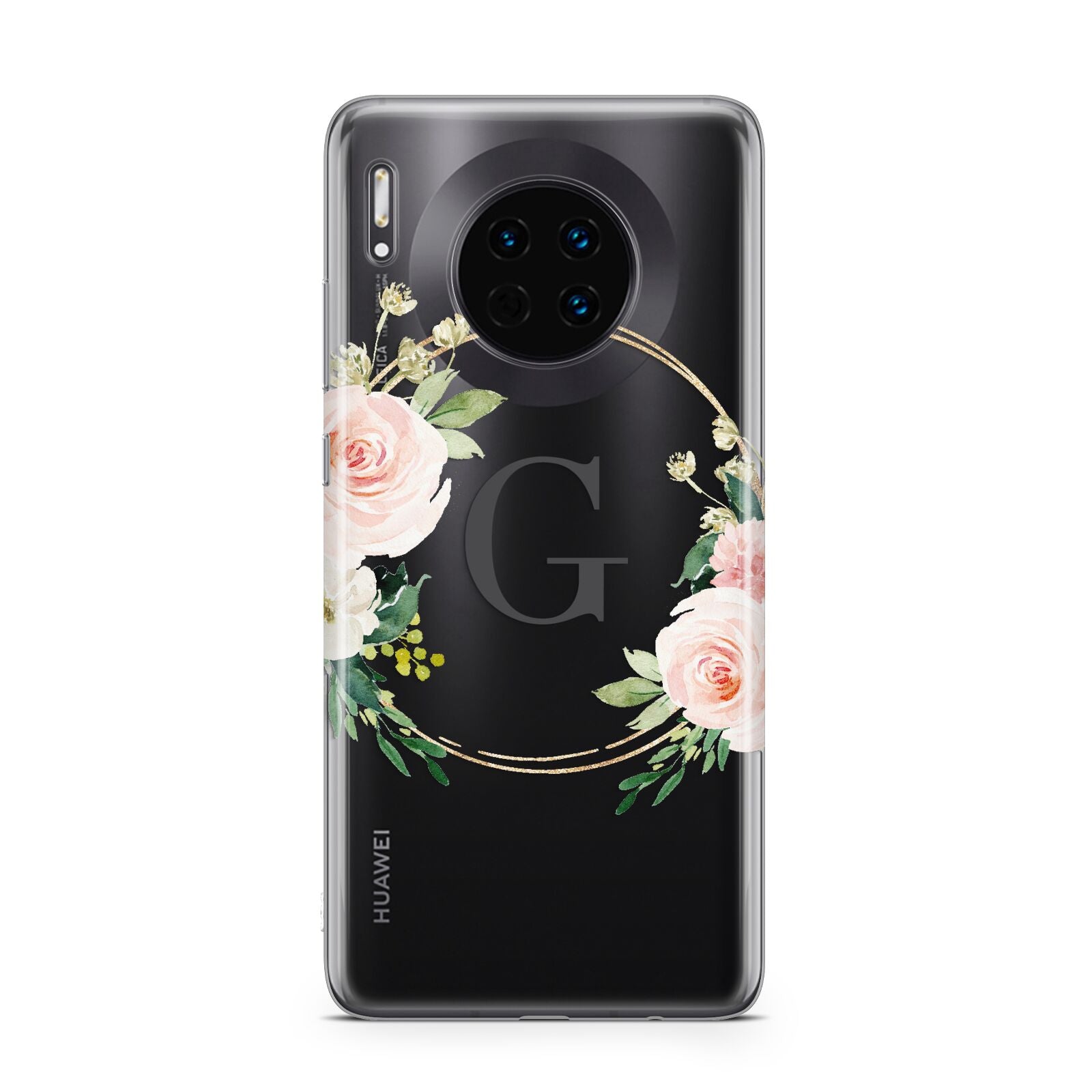 Personalised Blush Floral Wreath Huawei Mate 30