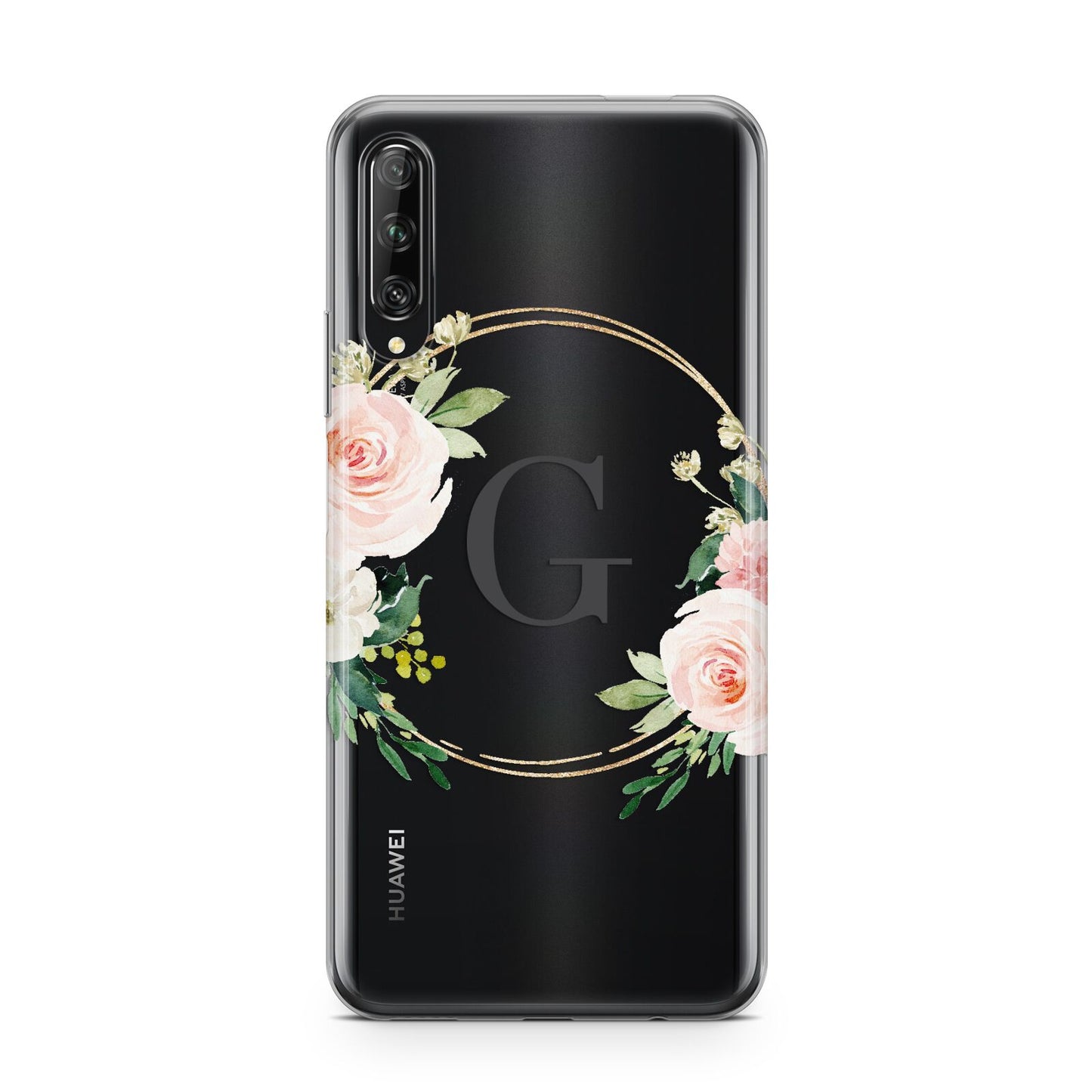 Personalised Blush Floral Wreath Huawei P Smart Pro 2019